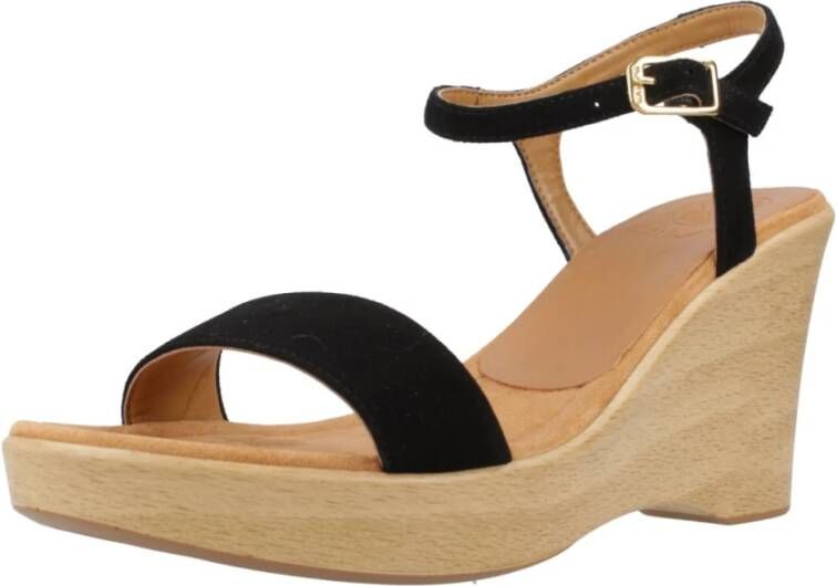 Unisa Wedges Black Dames