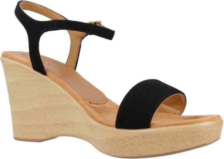 Unisa Wedges Black Dames