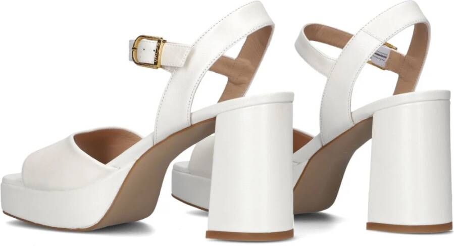 Unisa Witte Leren Trouwsandalen White Dames