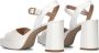 Unisa Sandalen Dames Damesschoenen Leer Blokhak hoogte Odran trouw Gebroken wit - Thumbnail 4