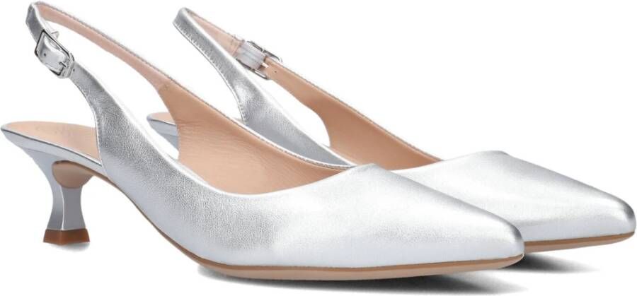 Unisa Zilveren Leren Sandalen Jamal Met Gray Dames