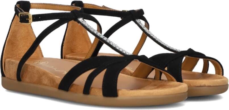 Unisa Zwarte Sandalen Black Dames