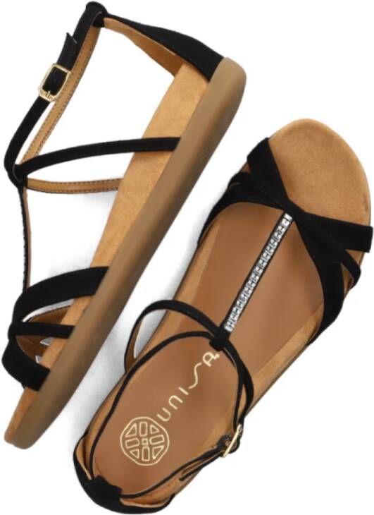Unisa Zwarte Sandalen Black Dames