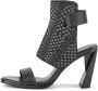 United Nude Grafisch Geweven Slingback Sandaal met Flare Hak Multicolor Dames - Thumbnail 3