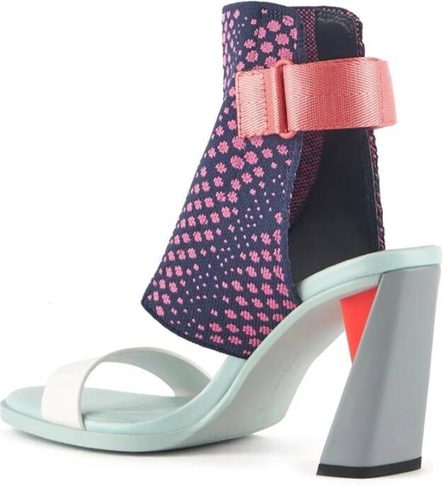 United Nude Grafisch Geweven Slingback Sandaal met Flared Hak Multicolor Dames