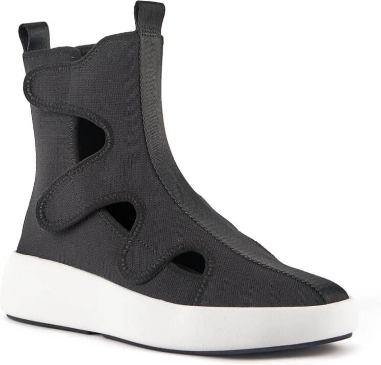 United Nude Grafische Geweven High Top Sneaker Black Heren