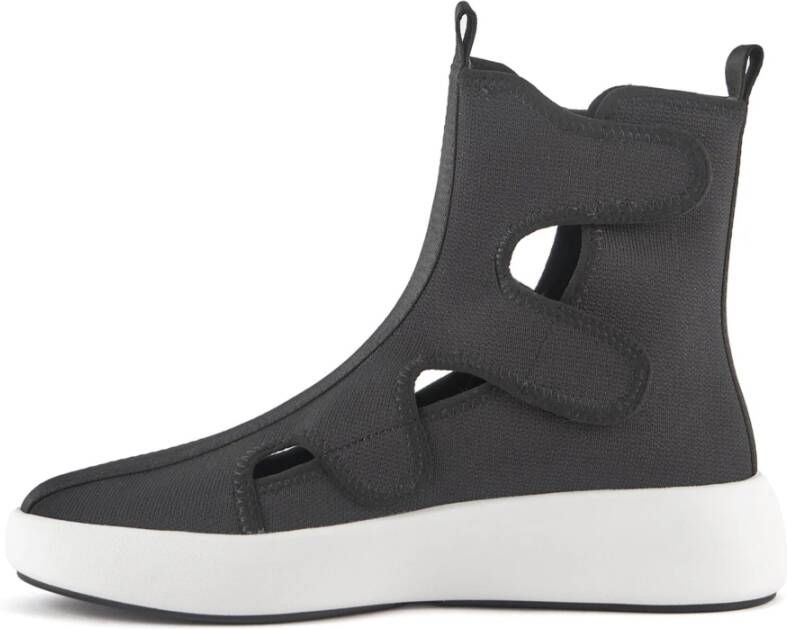 United Nude Grafische Geweven High Top Sneaker Black Heren