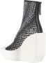 United Nude Grafische Geweven Platform Bootie met Sleehak Black Dames - Thumbnail 4