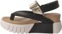 United Nude Zwarte en gouden damessandaal - Thumbnail 2