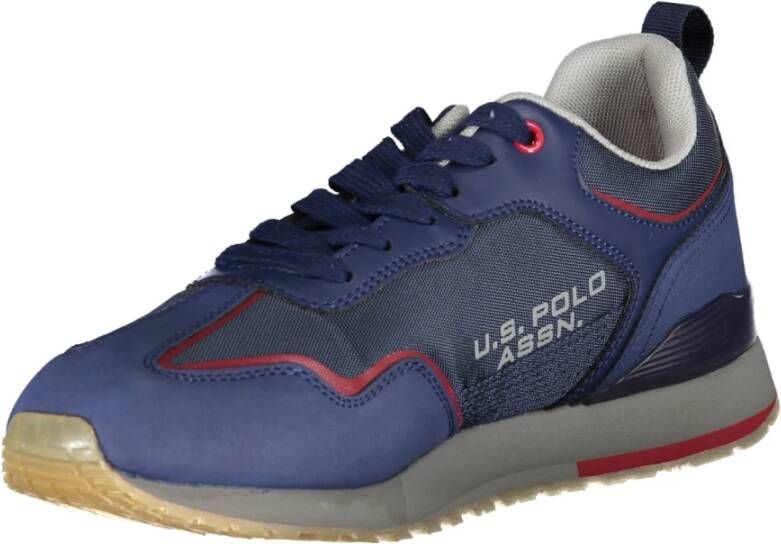 U.s. Polo Assn. Blauwe Herensportschoenen met Contrastdetails Blue Heren