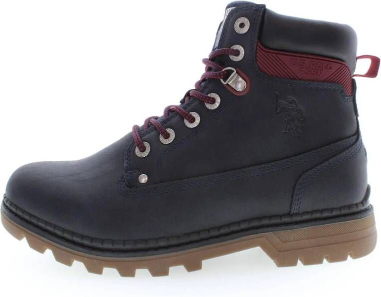 U.s. Polo Assn. Blauwe Laag Detail Hoge Laarzen Blue Heren