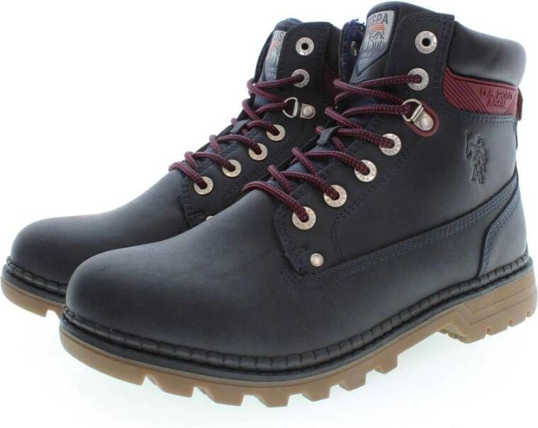 U.s. Polo Assn. Blauwe Laag Detail Hoge Laarzen Blue Heren