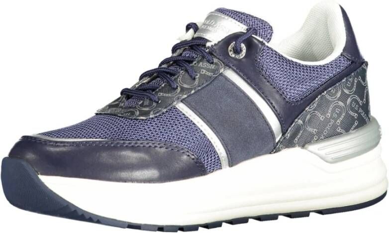 U.s. Polo Assn. Blauwe Polyester Damessneakers
