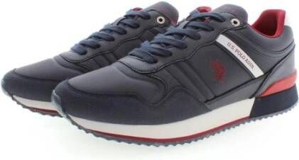 U.s. Polo Assn. Blauwe Polyester Sneaker met Logo