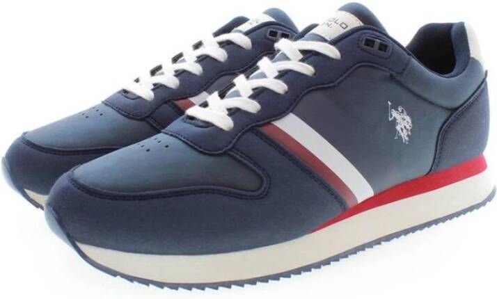 U.s. Polo Assn. Blauwe Polyester Sneakers met Logo