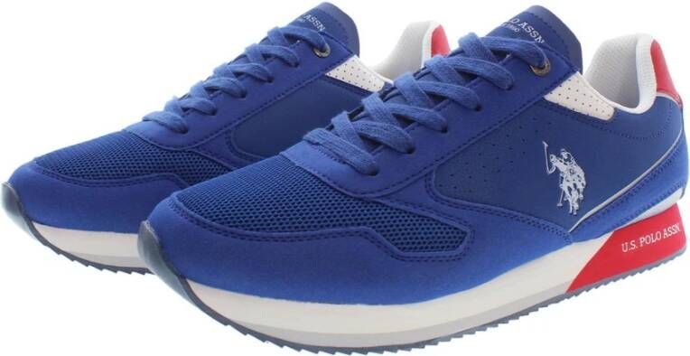 U.s. Polo Assn. Blauwe Sportschoenen voor Heren Blauw Heren