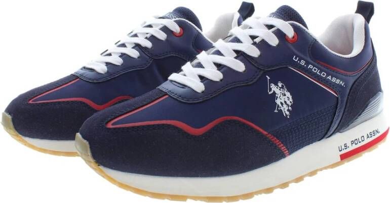 U.s. Polo Assn. Sportieve Blauwe Sneakers voor Mannen Blue Heren