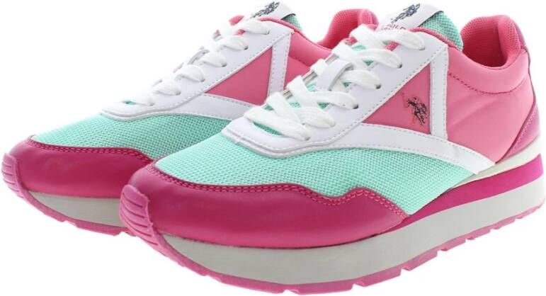 U.s. Polo Assn. Dames Roze Sneakers met Sportschoen Stijl Roze Dames