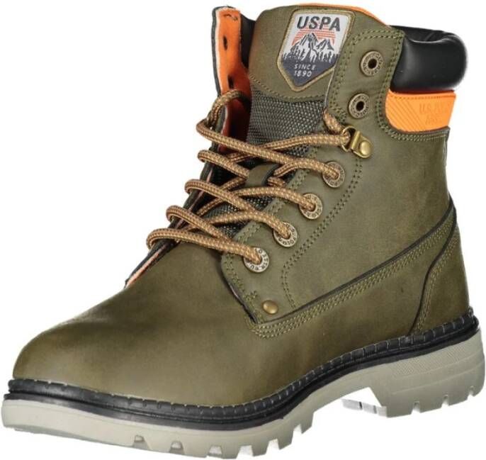 U.s. Polo Assn. Elegante hoge laarzen met contrastdetails Green Heren