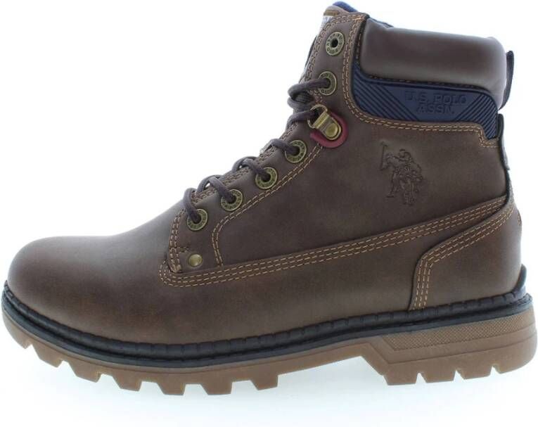 U.s. Polo Assn. Elegante hoge veterschoenen met logo Brown Heren