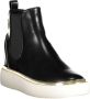 U.s. Polo Assn. Elegante lage zwarte enkellaarsjes met elastische zijpanelen Black Dames - Thumbnail 8