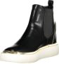 U.s. Polo Assn. Elegante lage zwarte enkellaarsjes met elastische zijpanelen Black Dames - Thumbnail 9