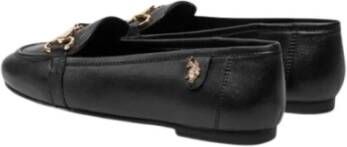 U.s. Polo Assn. Elegante zwarte mocassin met rubberen zool