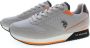 U.s. Polo Assn. Grijze Polyester Sneaker met Contrasterende Details - Thumbnail 2