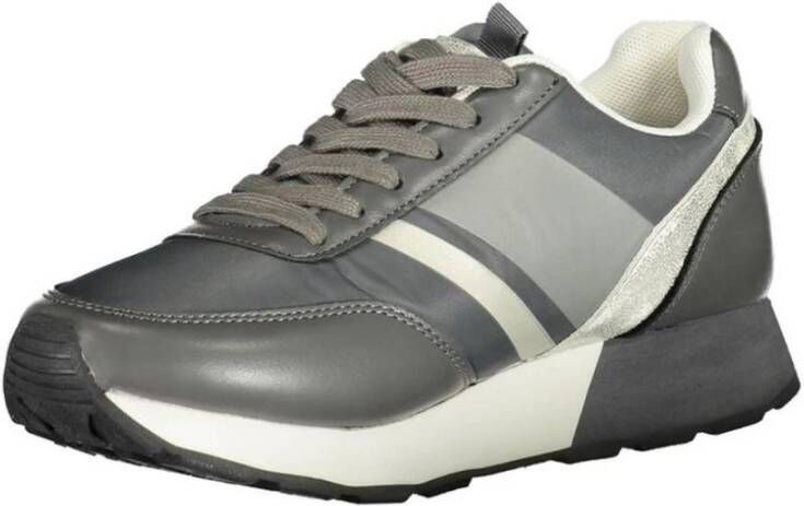 U.s. Polo Assn. Grijze Sneaker met Contrasterende Details