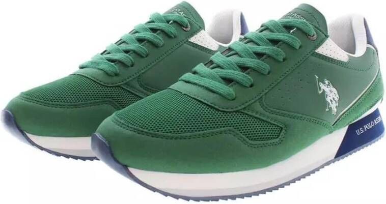 U.s. Polo Assn. Groene Sportsneaker met Logo Green Heren