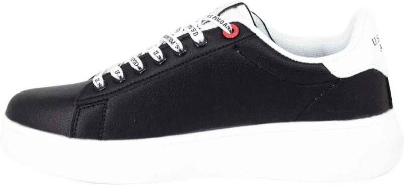 U.s. Polo Assn. Heren Sneaker Cody001 in Zwart Eco Leer Zwart Heren