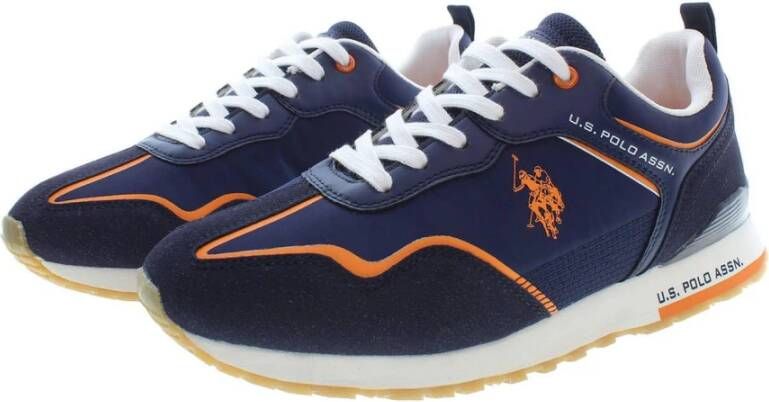 U.s. Polo Assn. Heren veterschoen met contrasterende details Blauw Heren