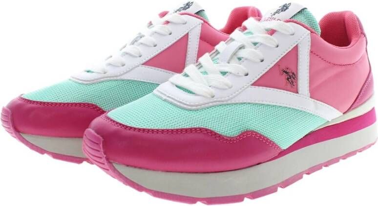U.s. Polo Assn. Roze Veterschoenen voor Sport Multicolor Dames