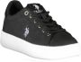 U.s. Polo Assn. Zwarte polyester damessneakers Black Dames - Thumbnail 9