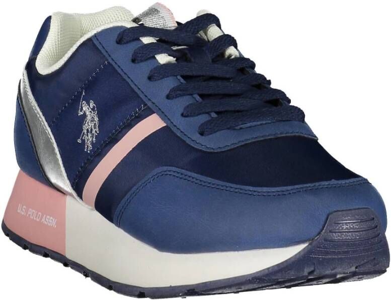 U.s. Polo Assn. Blauwe Sneakers voor Dames met Sportief Ontwerp Blauw Dames