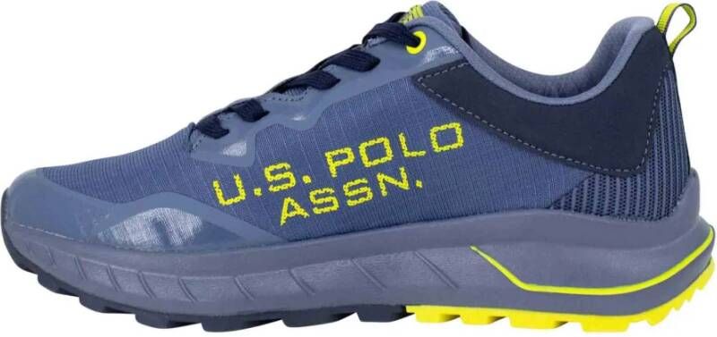 U.s. Polo Assn. Blauwe Sneakers met Zijlogo Blue Heren
