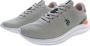U.S. POLO ASSN. Contrasterende Details Grijze Sneaker Met Veters - Thumbnail 4