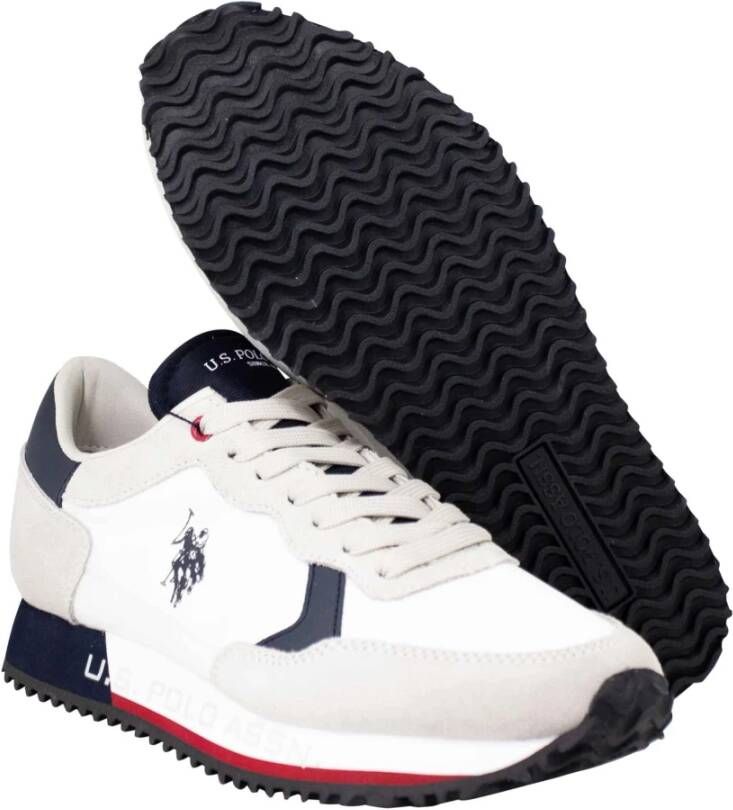 U.s. Polo Assn. Sneakers White Wit Heren
