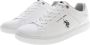 U.s. Polo Assn. Witte Polyester Sneaker met Contrasterende Details - Thumbnail 10
