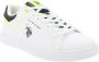 U.s. Polo Assn. Witte Print Slip-On Sneakers met Sportieve Details White Heren - Thumbnail 5