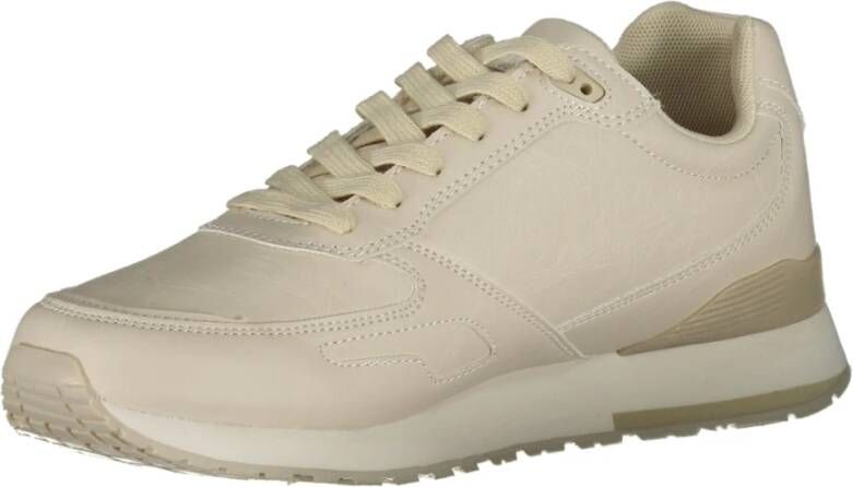 U.s. Polo Assn. Sportieve Beige Veterschoenen met Contrastdetails Beige Heren