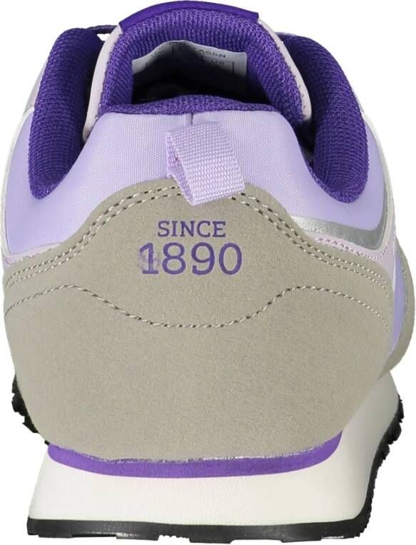 U.s. Polo Assn. Sportieve Paarse Veterschoenen met Contrastdetails Multicolor Dames