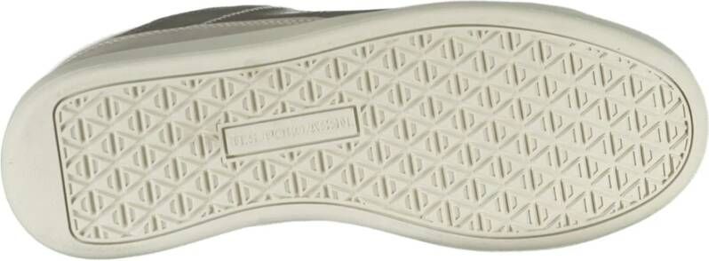 U.s. Polo Assn. Sportieve Veterschoenen Grijs Contrast Logo Gray Heren
