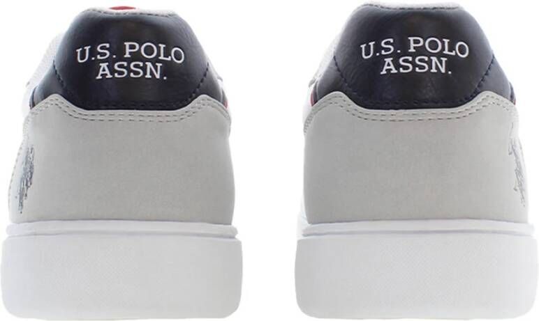 U.s. Polo Assn. Sportieve Veterschoenen Grijs Contrast Logo Gray Heren