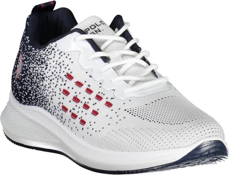 U.s. Polo Assn. Sportieve Veterschoenen Wit Contrast Logo Multicolor Heren