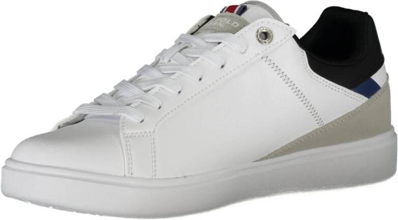 U.s. Polo Assn. Sportieve Veterschoenen Wit Contrast Print White Heren