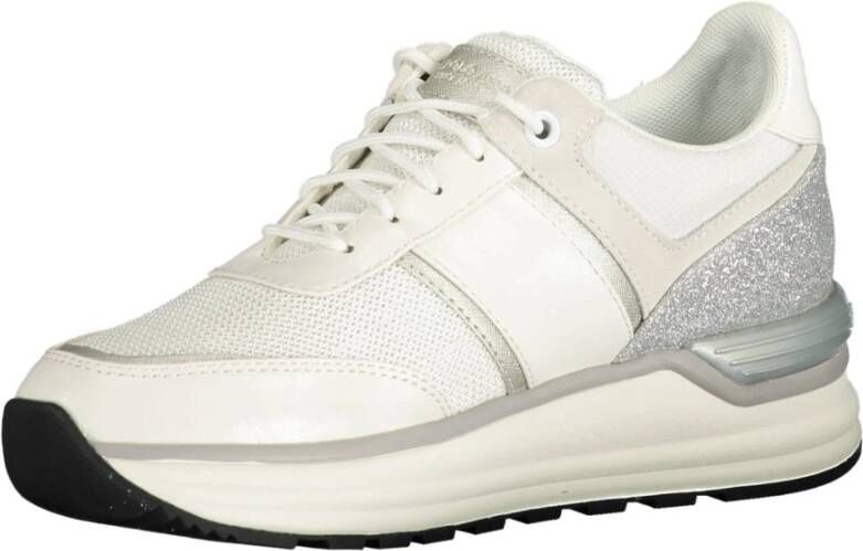 U.s. Polo Assn. Sportieve Veterschoenen Wit Geheugen Zool White Dames