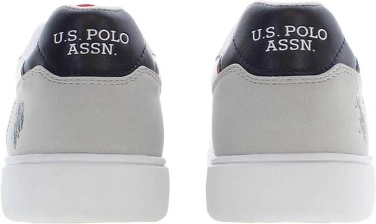 U.s. Polo Assn. Sportschoen met Contrasterende Details en Logo Grijs Heren