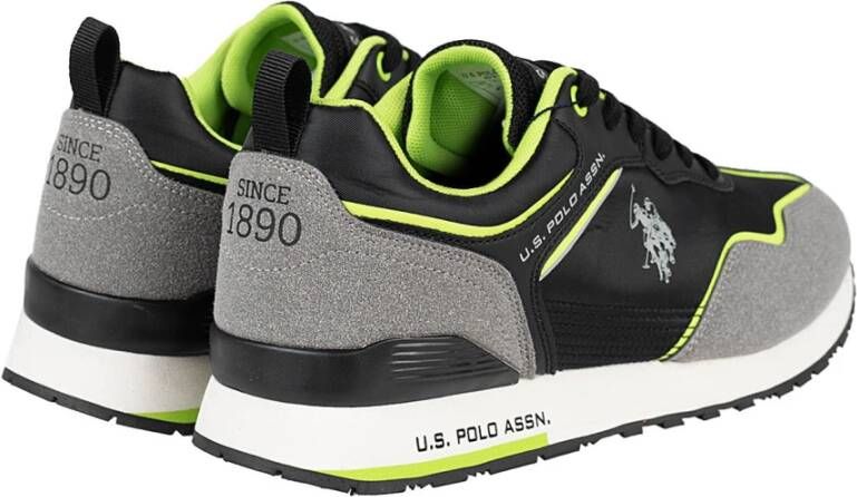 U.s. Polo Assn. Vetersneakers met ronde neus Zwart Heren