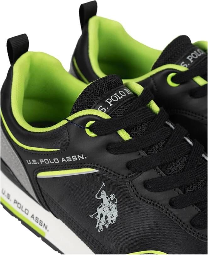 U.s. Polo Assn. Vetersneakers met ronde neus Zwart Heren